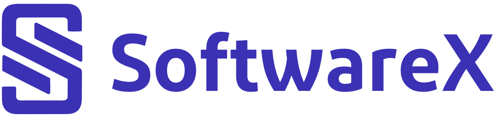 Logo e nome da empresa SoftwareX